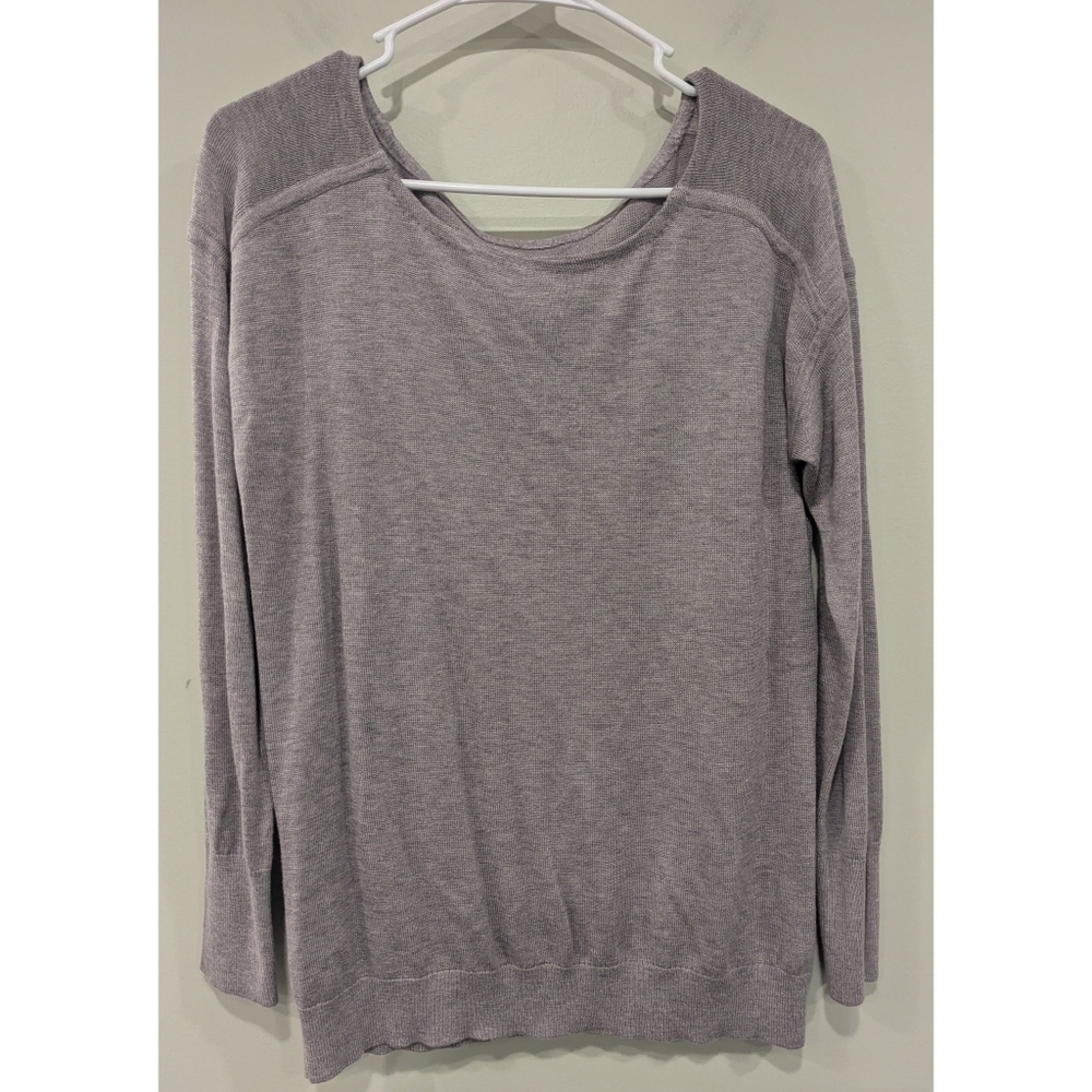 Lululemon Full Extension Cashmere Sweater In Heathered Dark Chrome Size Small